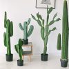 70cm Green Artificial Indoor Cactus Tree Fake Plant Simulation Decorative 5 Heads – 2