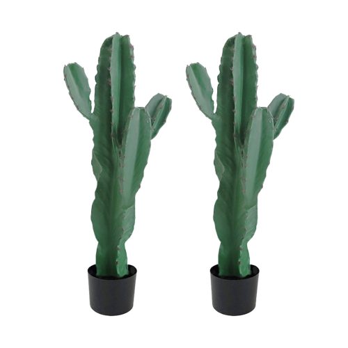 70cm Green Artificial Indoor Cactus Tree Fake Plant Simulation Decorative 5 Heads – 2