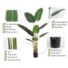 Artificial Green Indoor Traveler Banana Fake Decoration Tree Flower Pot Plant