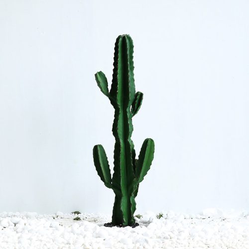Green Artificial Indoor Cactus Tree Fake Plant Simulation Decorative 6 Heads
