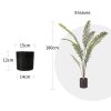 Artificial Green Rogue Hares Foot Fern Tree Fake Tropical Indoor Plant Home Office Decor