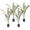 Artificial Green Rogue Hares Foot Fern Tree Fake Tropical Indoor Plant Home Office Decor