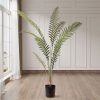 Artificial Green Rogue Hares Foot Fern Tree Fake Tropical Indoor Plant Home Office Decor