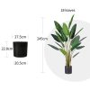 Artificial Giant Green Birds of Paradise Tree Fake Tropical Indoor Plant Home Office Decor