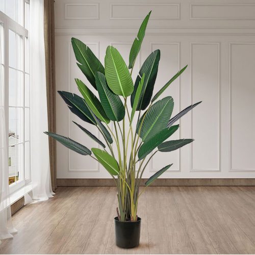 Artificial Giant Green Birds of Paradise Tree Fake Tropical Indoor Plant Home Office Decor