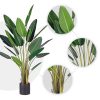 Artificial Giant Green Birds of Paradise Tree Fake Tropical Indoor Plant Home Office Decor