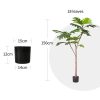 Artificial Natural Green Split-Leaf Philodendron Tree Fake Tropical Indoor Plant Home Office Decor