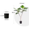 Artificial Natural Green Split-Leaf Philodendron Tree Fake Tropical Indoor Plant Home Office Decor