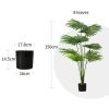 Artificial Natural Green Fan Palm Tree Fake Tropical Indoor Plant Home Office Decor