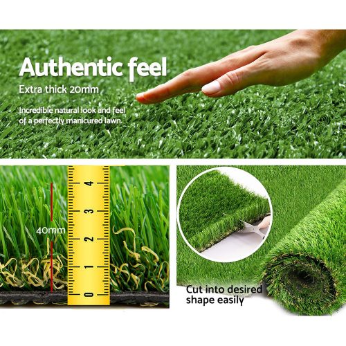 Artificial Grass Synthetic Fake Turf Plants Plastic Lawn Olive