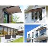 Window Door Awning Door Canopy Outdoor Patio Sun Shield DIY – 1.5×3 m, Brown and Black