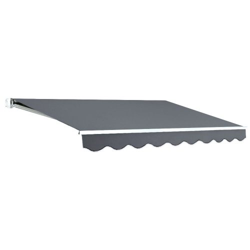 Folding Arm Awning Outdoor Awning Retractable Sunshade – 2.5×2 m, Grey
