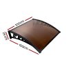 DIY Window Door Awning Cover – 1×1 m, Brown