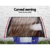 DIY Window Door Awning Cover – 1×1 m, Brown