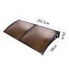 DIY Window Door Awning Cover – 1×2 m, Brown