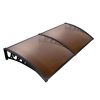 DIY Window Door Awning Cover – 1×2 m, Brown