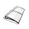 DIY Window Door Awning Cover – 1×2.4 m, Transparent