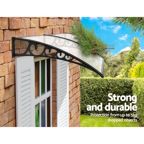 DIY Window Door Awning Cover – 1×2.4 m, Transparent
