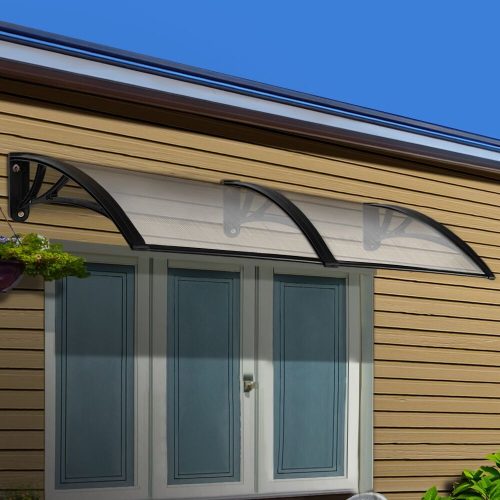 DIY Window Door Awning Cover – 1×2.4 m, Transparent