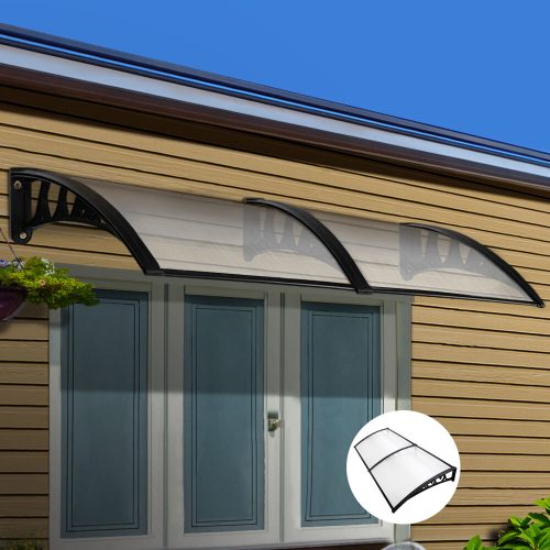 DIY Window Door Awning Cover – 1×2.4 m, Transparent
