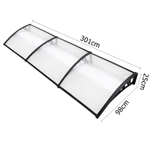 DIY Window Door Awning Cover – 1×3 m, Transparent