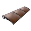 DIY Window Door Awning Cover – 1×3 m, Brown