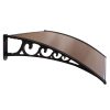 DIY Window Door Awning Cover – 1×3 m, Brown