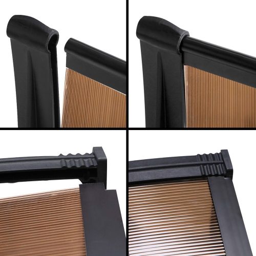 DIY Window Door Awning Cover – 1×3 m, Brown