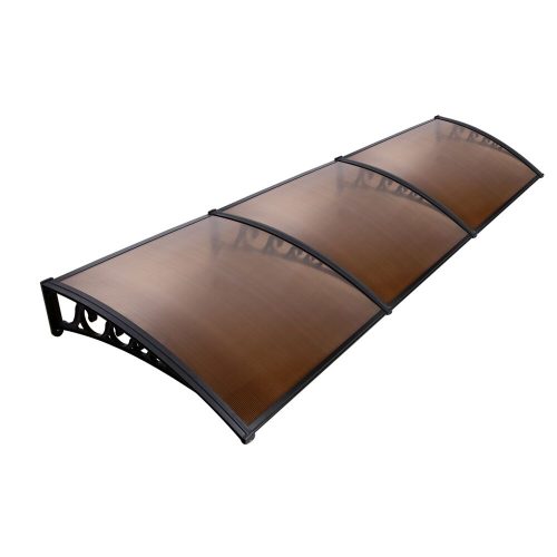 DIY Window Door Awning Cover – 1×3 m, Brown