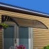 DIY Window Door Awning Cover – 1×3 m, Brown