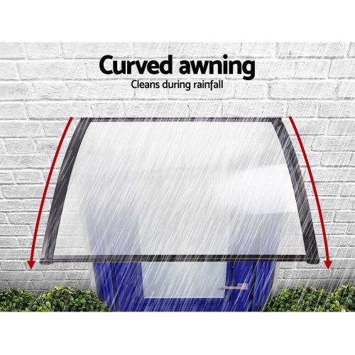 DIY Window Door Awning Cover – 1×4 m, Transparent