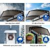 DIY Window Door Awning Cover – 1×6 m, Brown