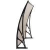 DIY Window Door Awning Shade – 1×2 m, Brown