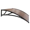 DIY Window Door Awning Shade – 1×2 m, Brown