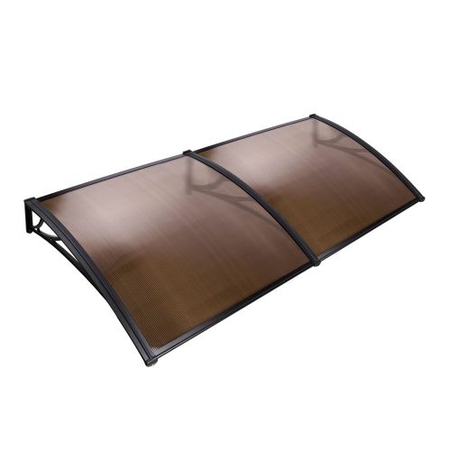 DIY Window Door Awning Shade – 1×2 m, Brown