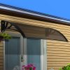 DIY Window Door Awning Shade – 1×2 m, Brown