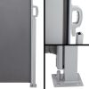Retractable Side Awning Garden Patio Shade Screen Panel Grey – 2×6 m