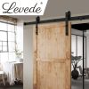 Antique Classic Style Barn Door Hardware Track Roller Kit – 1.83 M, Single Sliding