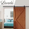 Antique Classic Style Barn Door Hardware Track Roller Kit – 1.83 M, Single Sliding