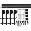 Antique Classic Style Barn Door Hardware Track Roller Kit – 2.44 M, Double Sliding