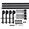 Antique Classic Style Barn Door Hardware Track Roller Kit – 4 M, Double Sliding