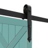 Sliding Barn Door Hardware Track Roller Kit Antique Classic – 4 M, Single Sliding