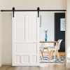Sliding Barn Door Hardware Track Roller Kit Antique Classic – 4 M, Single Sliding