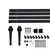 Sliding Barn Door Hardware Track Roller Kit Antique Classic – 4 M, Single Sliding