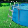 Pool Ladder 84cm 2 Step Above Ground Swimming Pools Removable Steps Stairs