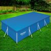 Pool Cover Fits 4.04×2.12m Above Ground Swimming Pool PE Blanket