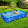 Swimming Pool 400x211x81cm Steel Frame Above Ground Pools 5700L