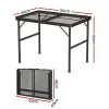 Folding Camping Table 90cm Desk Portable Outdoor Picnic Garden BBQ