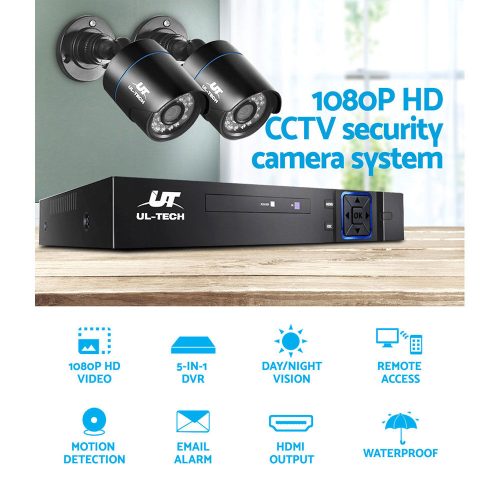 CCTV Security System 4CH DVR 1080P Camera Sets