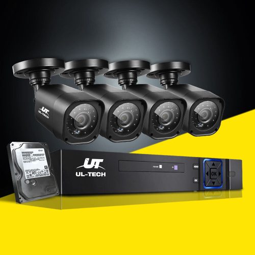 CCTV Security System 4CH DVR 1080P 4 Camera Sets – 1 TB